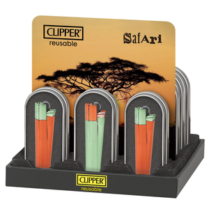 Encendedor Clipper Metalico Safari