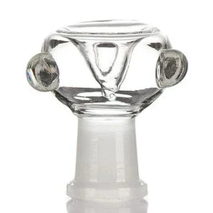 quemador de vidrio pyrex redondo de 14 mm hembra para bong o pipa, pieza transparente