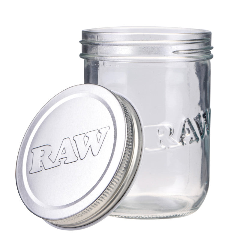 Contenedor Mason Jar Cristal 16oz - RAW
