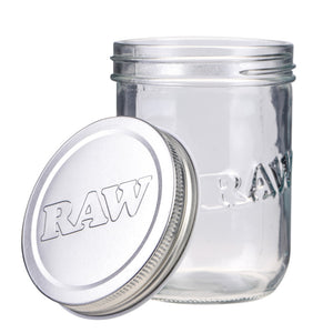 Contenedor Mason Jar Cristal 16oz - RAW