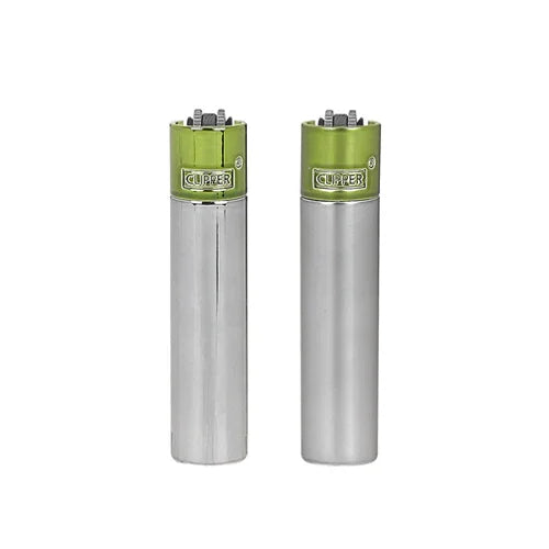 Encendedor Clipper Metalico Pistacho