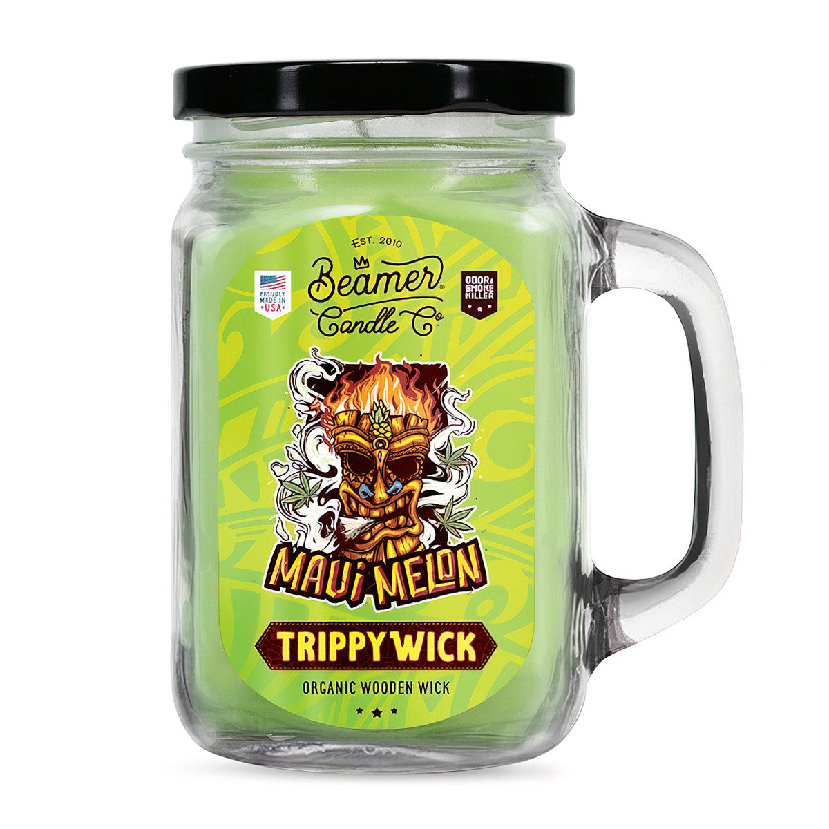 Vela Large Trippy Wick Maui Melon - Beamer Candle