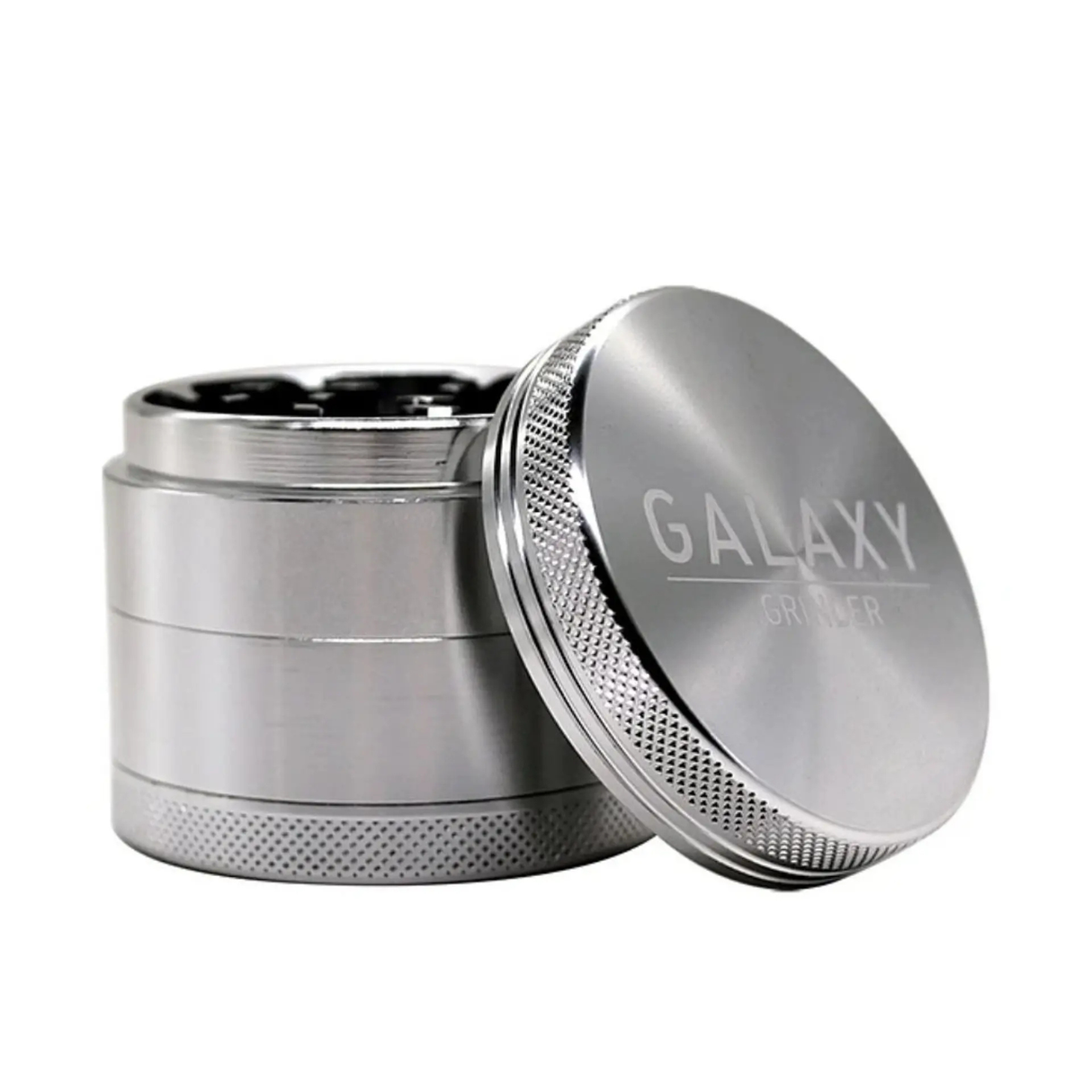 Moledor Metalico Silver 4 Pcs 73mm Galaxy