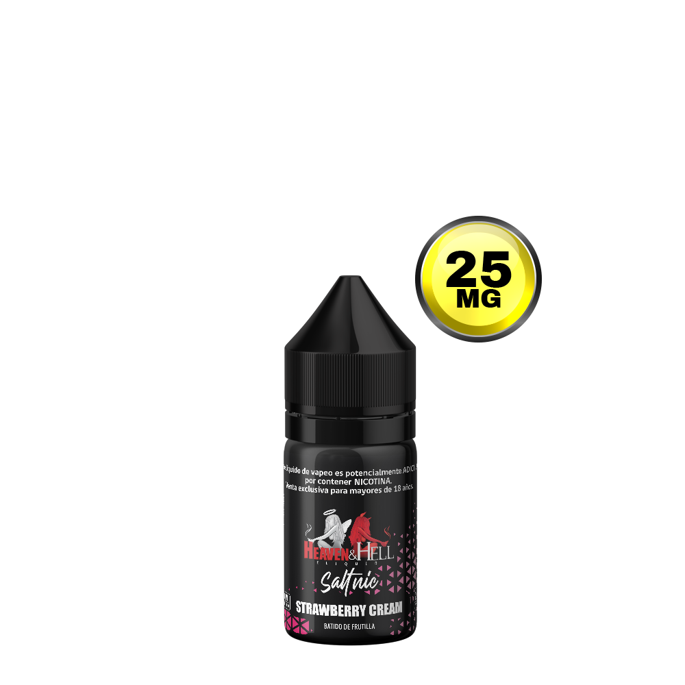 Strawberry Cream Saltnic 25 mg - HEAVEN & HELL