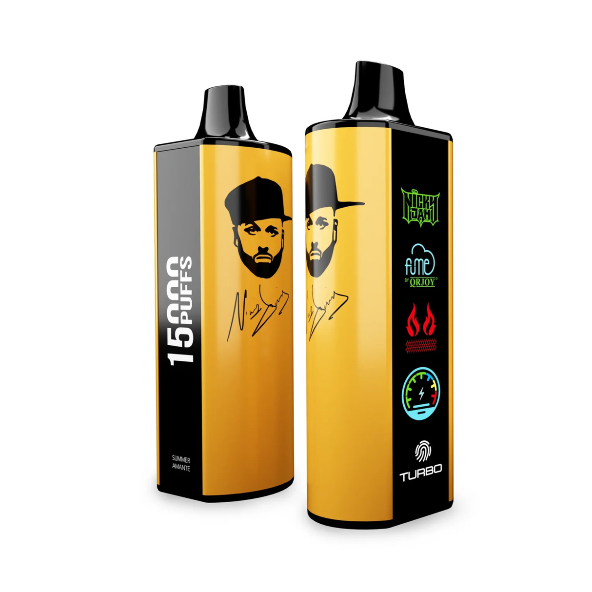 Vape Fume Nicky Jam 15.000 Puffs 0% Nic Summer Amante (Mango, Melon, Coconut)