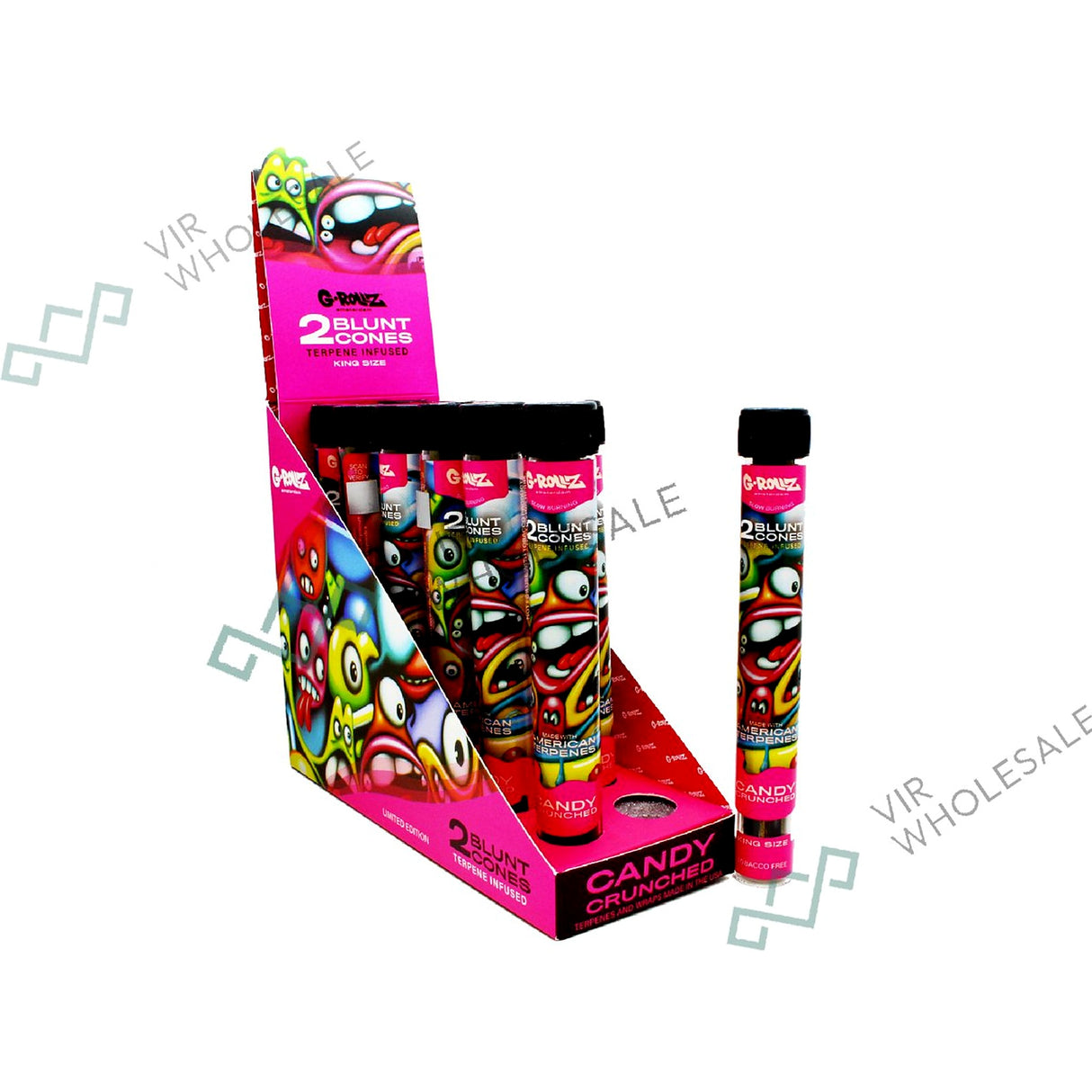 Tubo Cono Terpene Blunts x2 Candy Crunched G-Rollz - vista 1