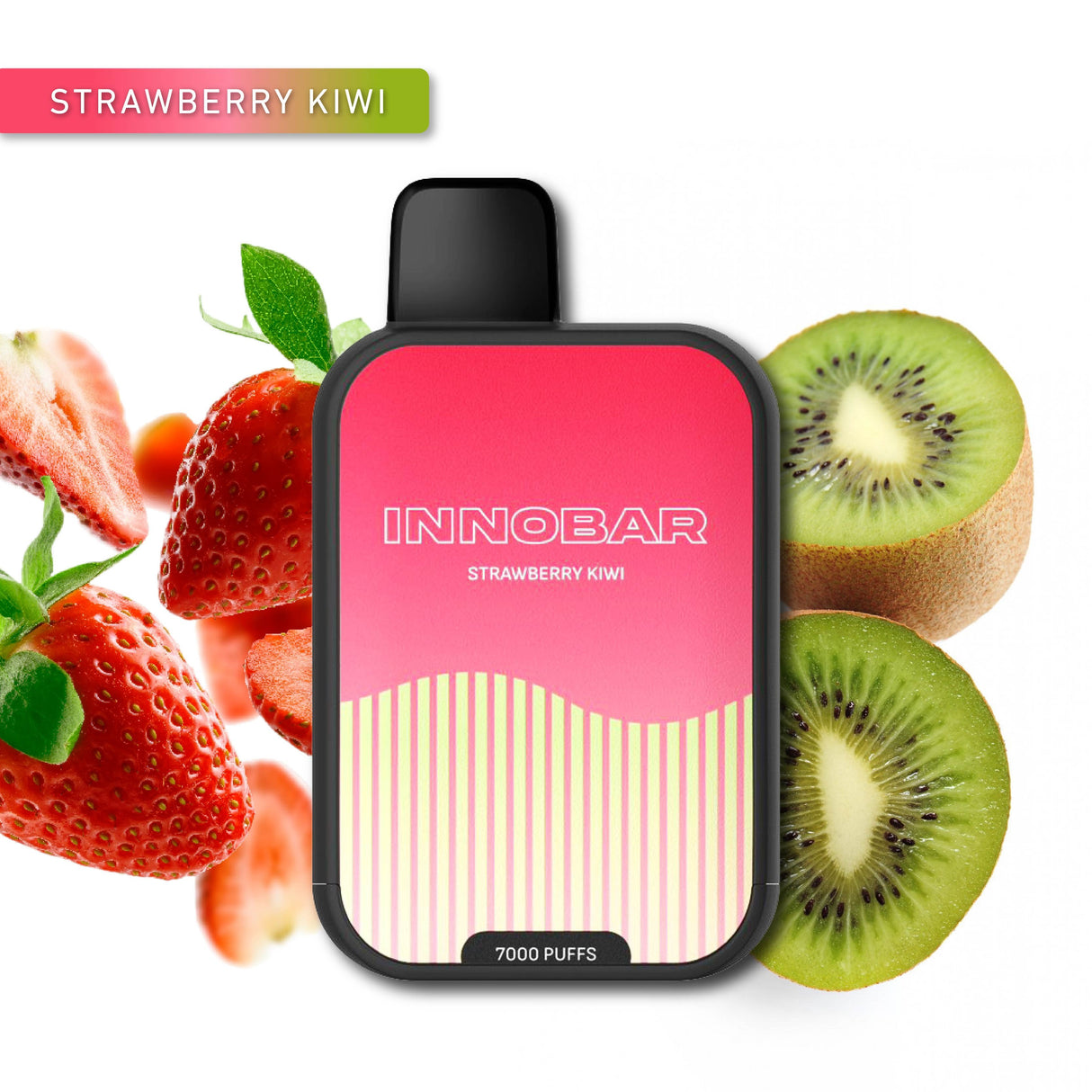Vape Innobar 7000 Puff 0% Nic Strawberry kiwi